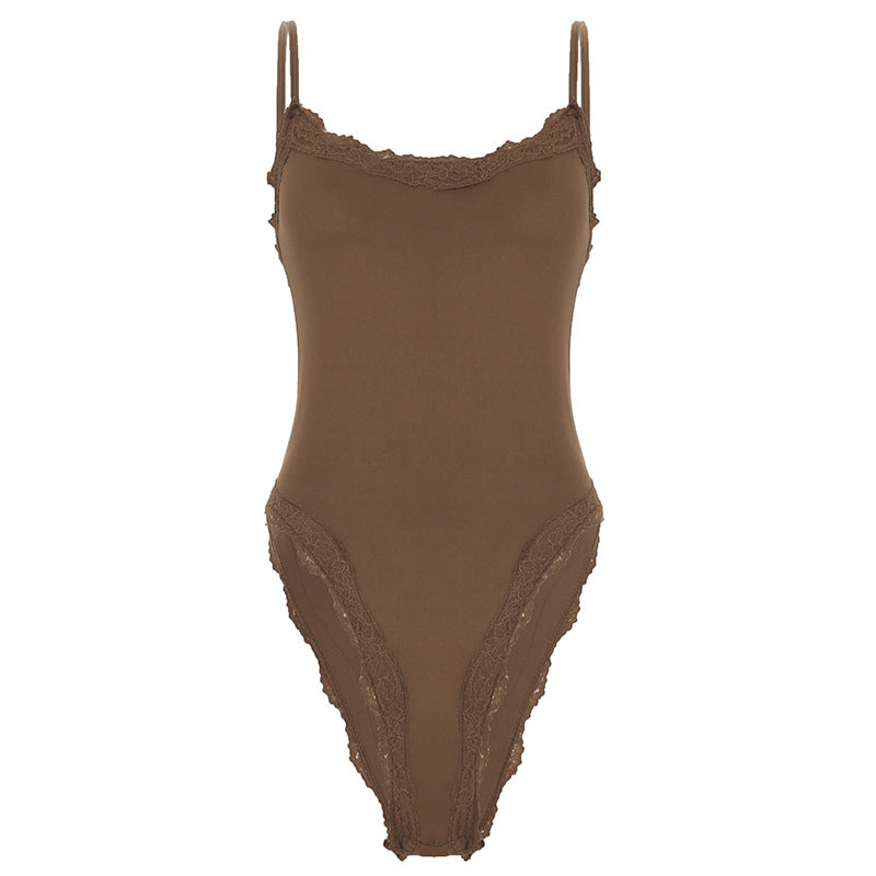 Damen Body mit eleganten Spitzendetails R&B