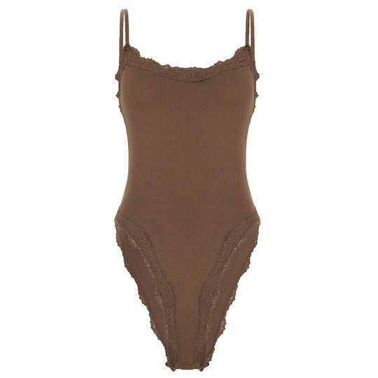 Damen Body mit eleganten Spitzendetails R&B