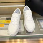 Damen modische Sneakers aus hochwertigem Leder mit komfortablem perforiertem Design R&B