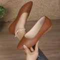 Damen Ballerinas aus weichem Leder mit elegantem Schalen-Ausschnitt R&B