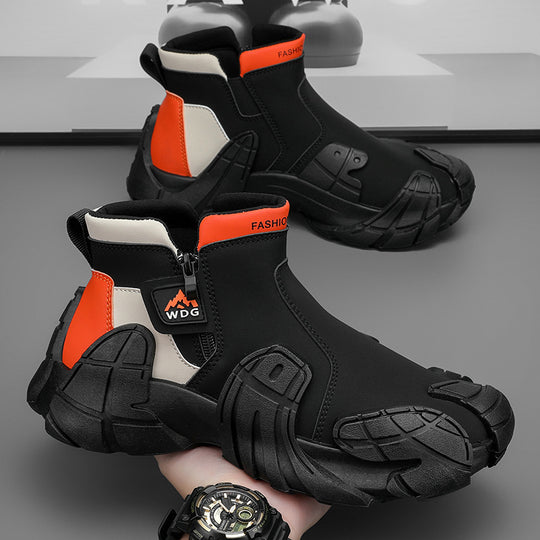 Damen modische wasserdichte Stiefeletten mit hohem Komfort und rutschfester Sohle R&B