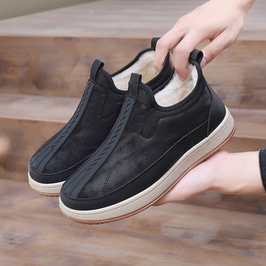 Damen Bequeme und stylische Warmfutter Slip-On Schuhe R&B