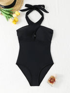 Damen Trendy Einteiler Badeanzug R&B