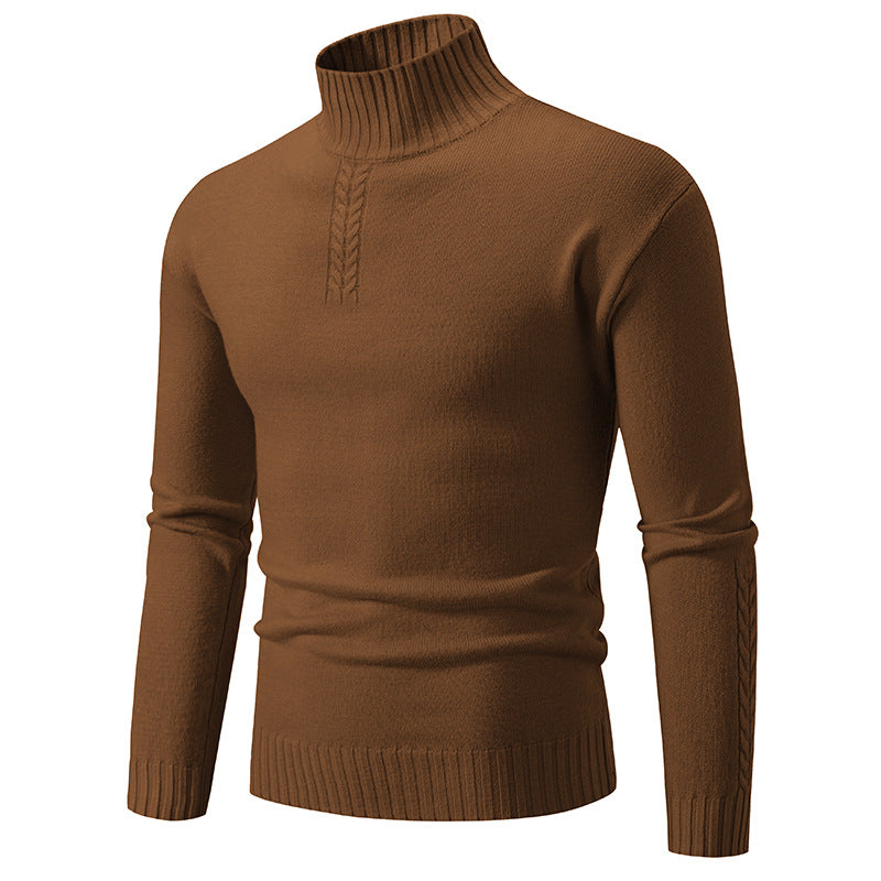 Herren Rollkragenpullover aus grobem Strick R&B