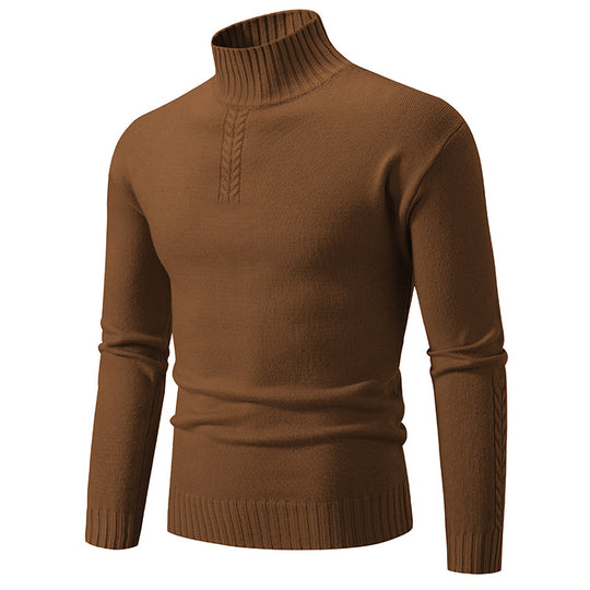Herren Rollkragenpullover aus grobem Strick R&B