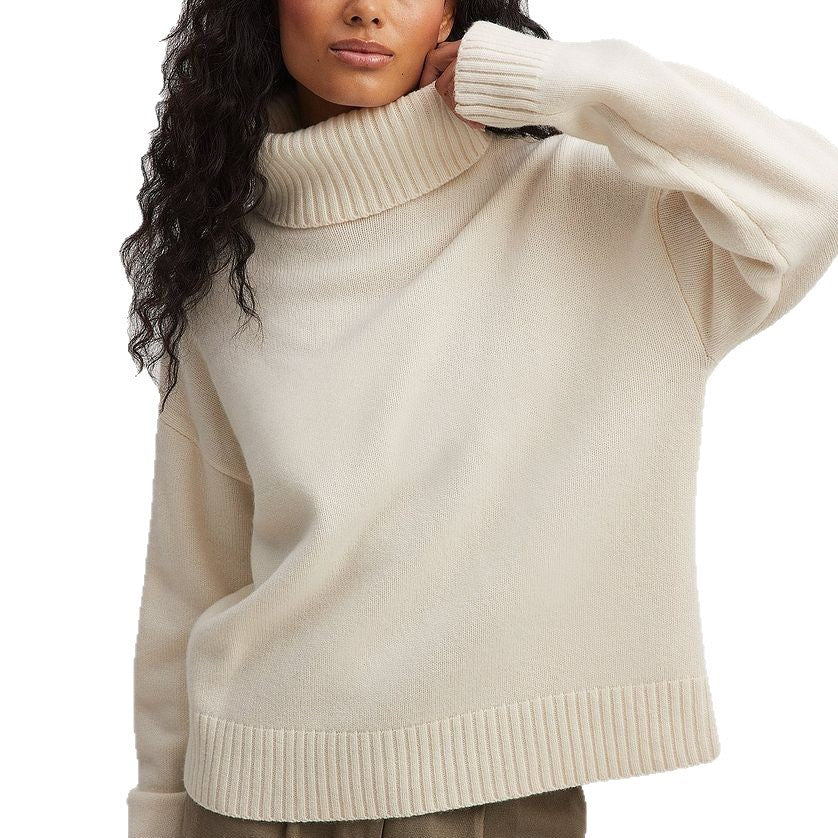 Damen feiner Rollkragenpullover aus weichem Strick R&B