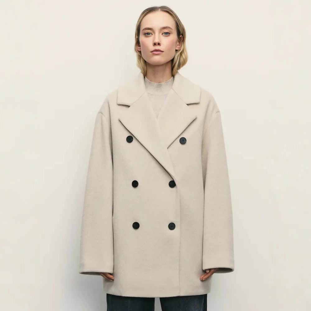 Damen Elegante Doppeltüra-Manteljacke R&B