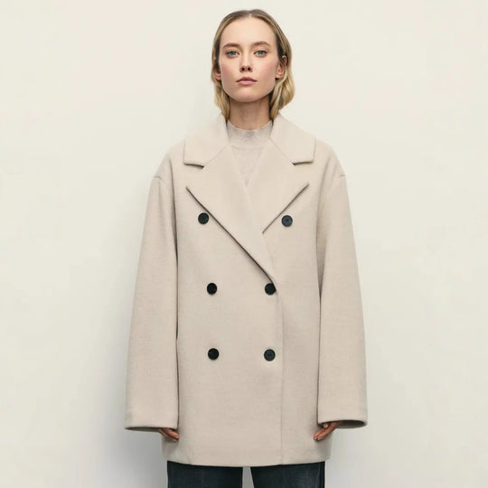 Damen Elegante Doppeltüra-Manteljacke R&B
