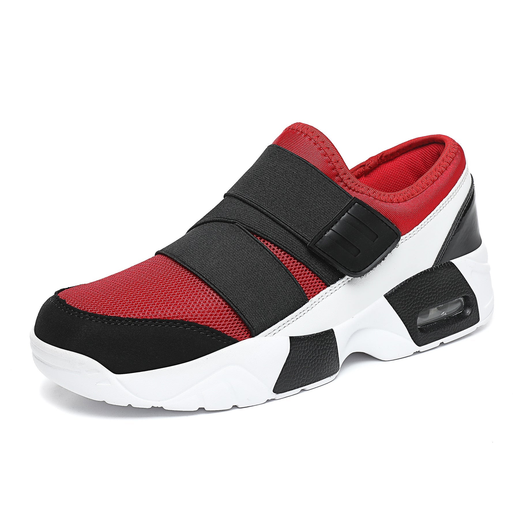 Damen Komfortable Sneakers mit elastischem Klettverschluss und atmungsaktiver Mesh-Oberfläche