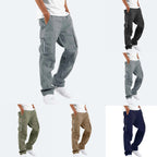 Herren robuste Cargo-Jeans mit seitlichen Reißverschlusstaschen R&B