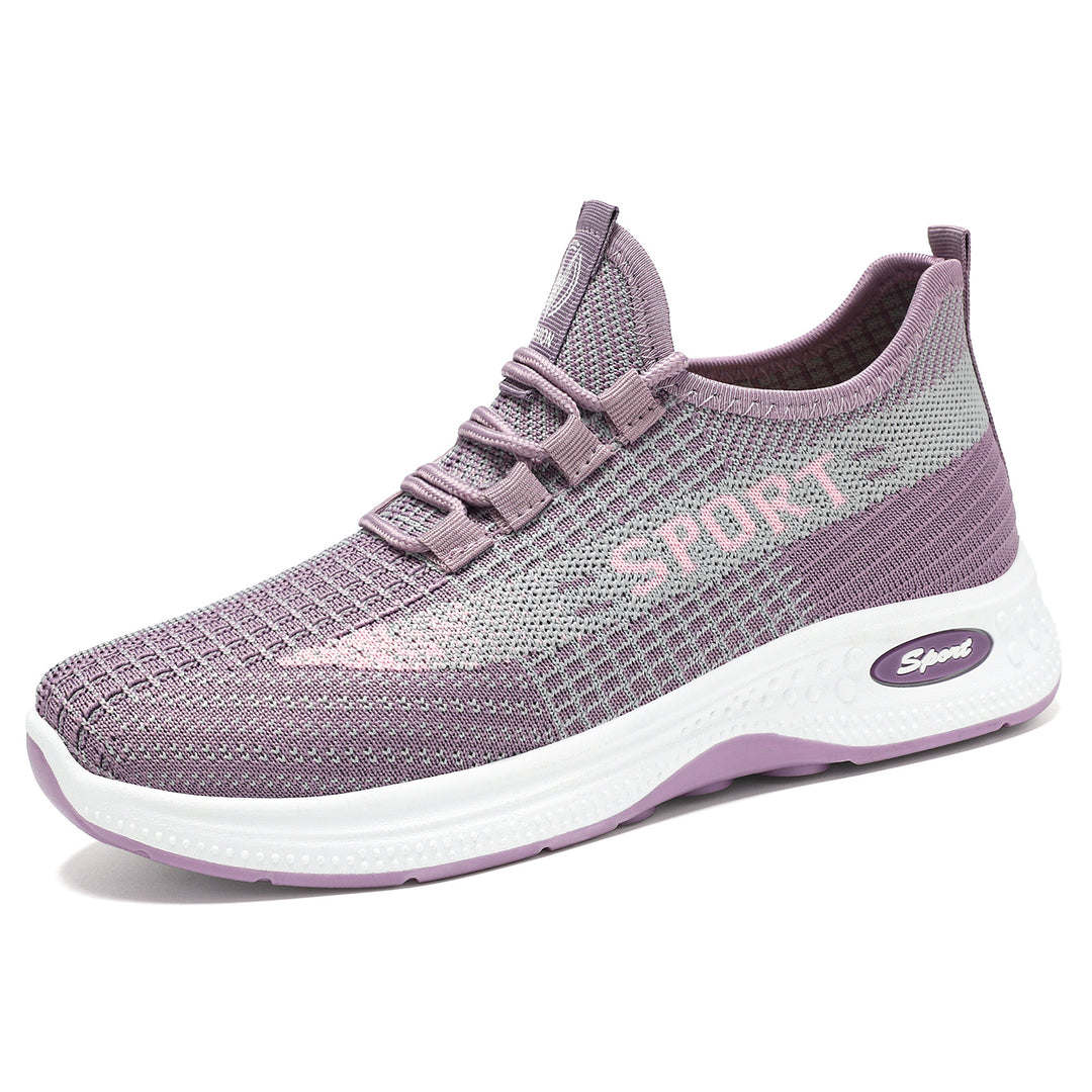 Damen Sportliche Fitness-Sneaker mit atmungsaktivem Obermaterial und rutschfester Sohle R&B