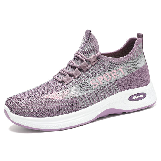 Damen Sportliche Fitness-Sneaker mit atmungsaktivem Obermaterial und rutschfester Sohle R&B