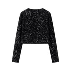 Damen modische Kurzjacke mit eleganten BindR&Bändern R&B