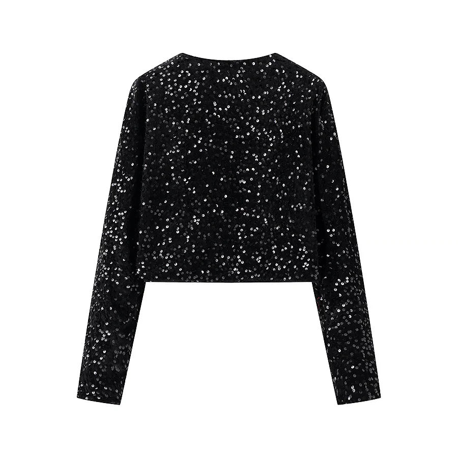 Damen modische Kurzjacke mit eleganten BindR&Bändern R&B