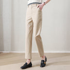 Damen Chino Stoffhose tailliert mit integrierten Taschen