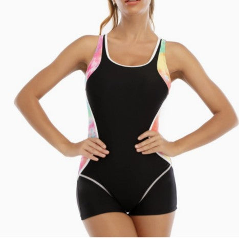 Damen Sportlicher Schwimmanzug mit Shorty-Schnitt R&B