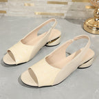 Damen Sling-Sandalen mit elegantem Absatz R&B