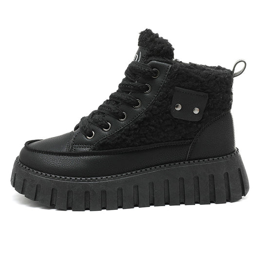 Damen hochwertige Warmfutter-Stiefeletten mit rutschfester Profilsohle R&B