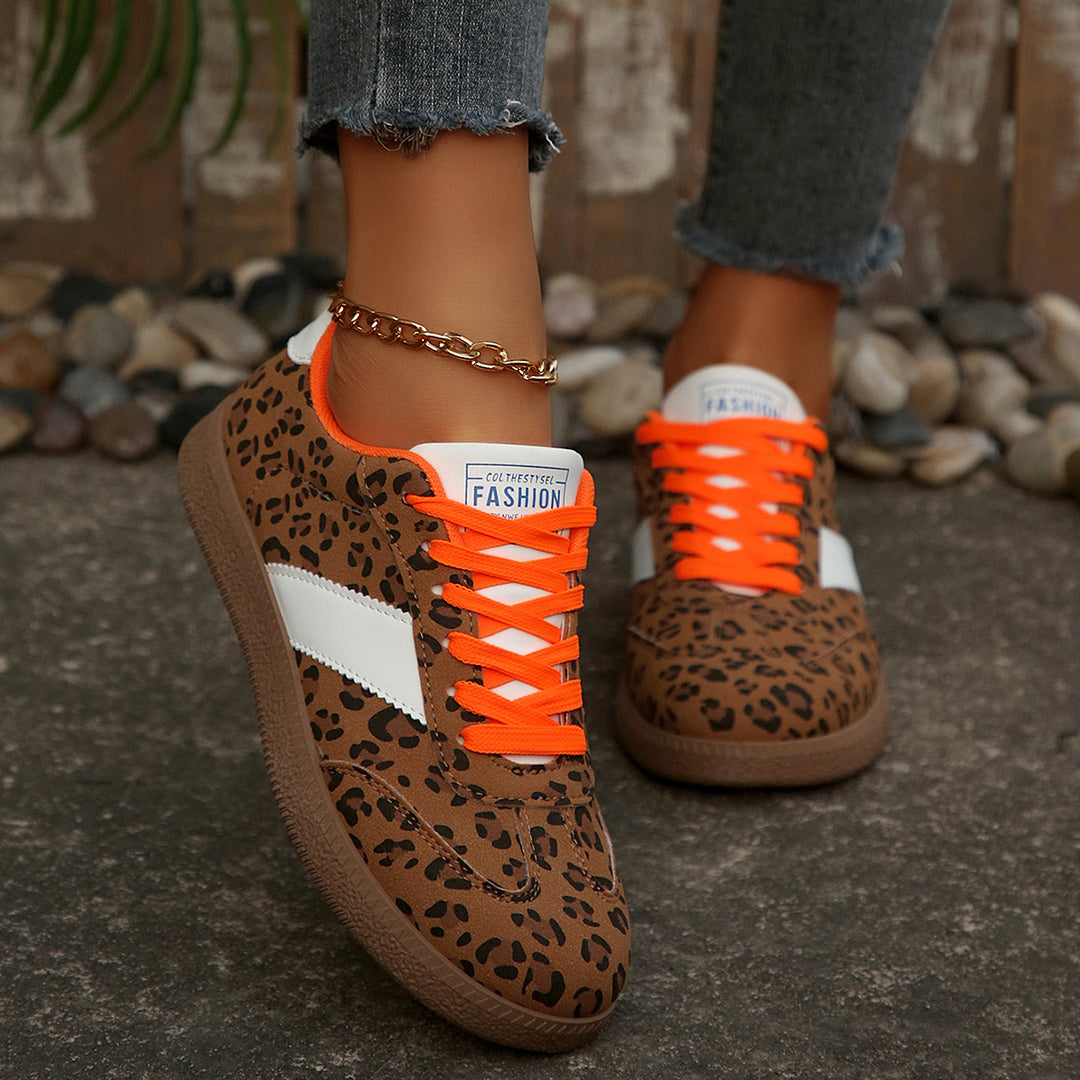 Damen modische Sneakers mit einzigartigem Tiermotiv und bequemer Dämpfung R&B
