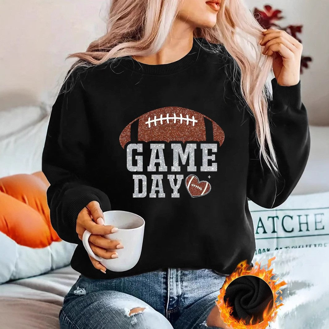 Damen Sportlicher Pullover mit trendy Grafikdesign R&B