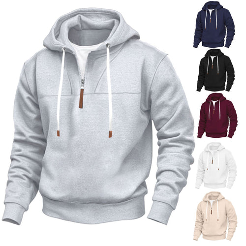 Herren Kapuzenpullover mit praktischer Reißverschlussöffnung und modernem Design R&B