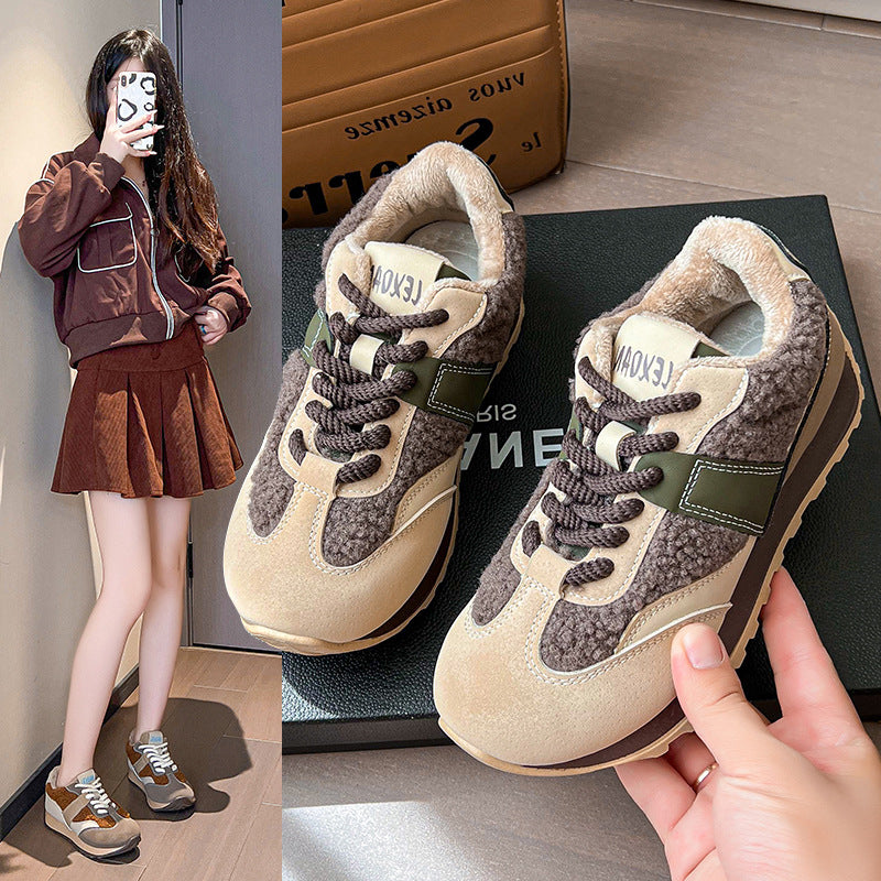Damen Sneakers mit kuscheligem Futter und sportlichem Design R&B