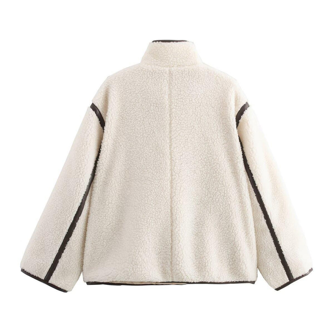 Damen fleecegefütterte Übergangsjacke mit hohem Kragen und praktischen Taschen R&B