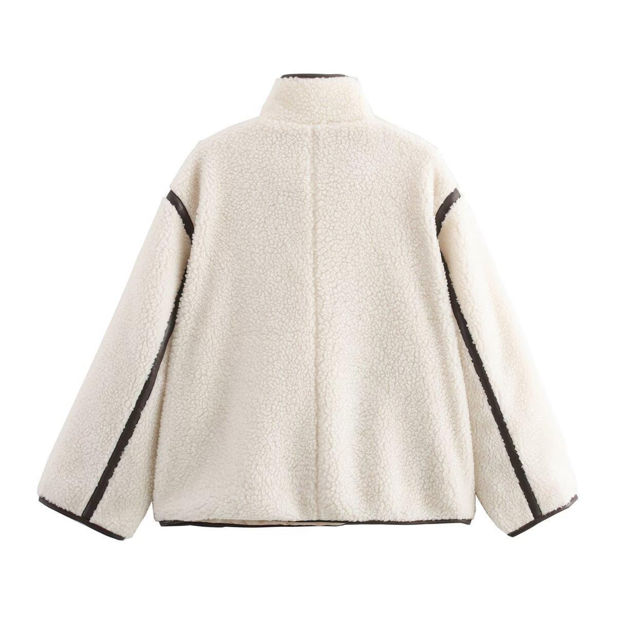 Damen fleecegefütterte Übergangsjacke mit hohem Kragen und praktischen Taschen R&B