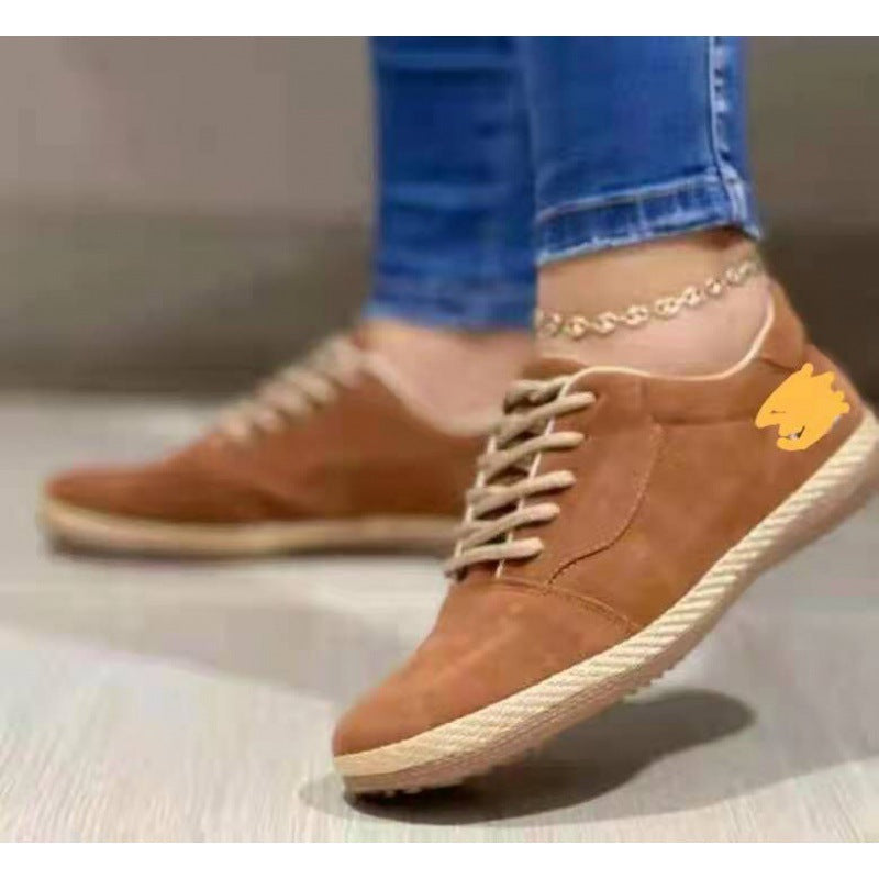 Damen Bequeme Sneakers mit lässiger Lederrand R&B