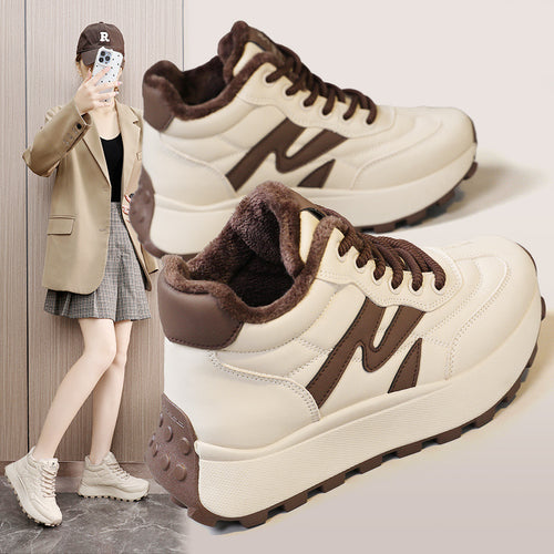 Damen Hohe Schnürstiefel mit kuscheligem Innenfutter R&B