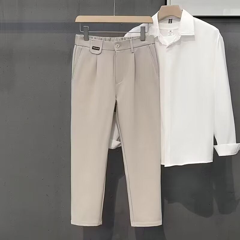 Herren schlanke Chino-Hose mit elegantem Schnitt und atmungsaktivem Material