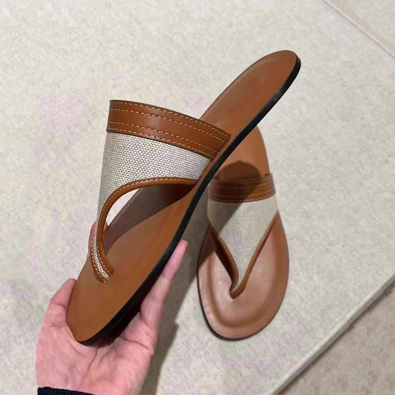 Damen Zehentrenner-Sandalen mit ergonomischem Riemendesign und rutschfester Sohle R&B