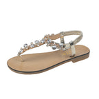 Damen elegantes Zehentrenner-Design mit funkelnden Strass-Akzenten R&B
