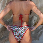 Damen Triangel-Bikini mit Rüschendetails R&B