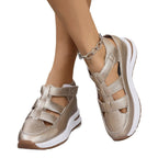 Damen Sportliche Keilsandalen mit atmungsaktiver Konstruktion und rutschfester Sohle R&B
