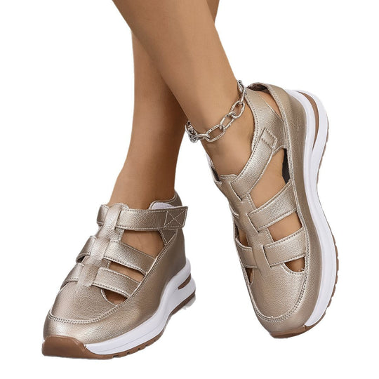 Damen Sportliche Keilsandalen mit atmungsaktiver Konstruktion und rutschfester Sohle R&B