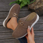 Damen Clogs mit floralem Lochdesign und komfortabler Fußbettgestaltung R&B