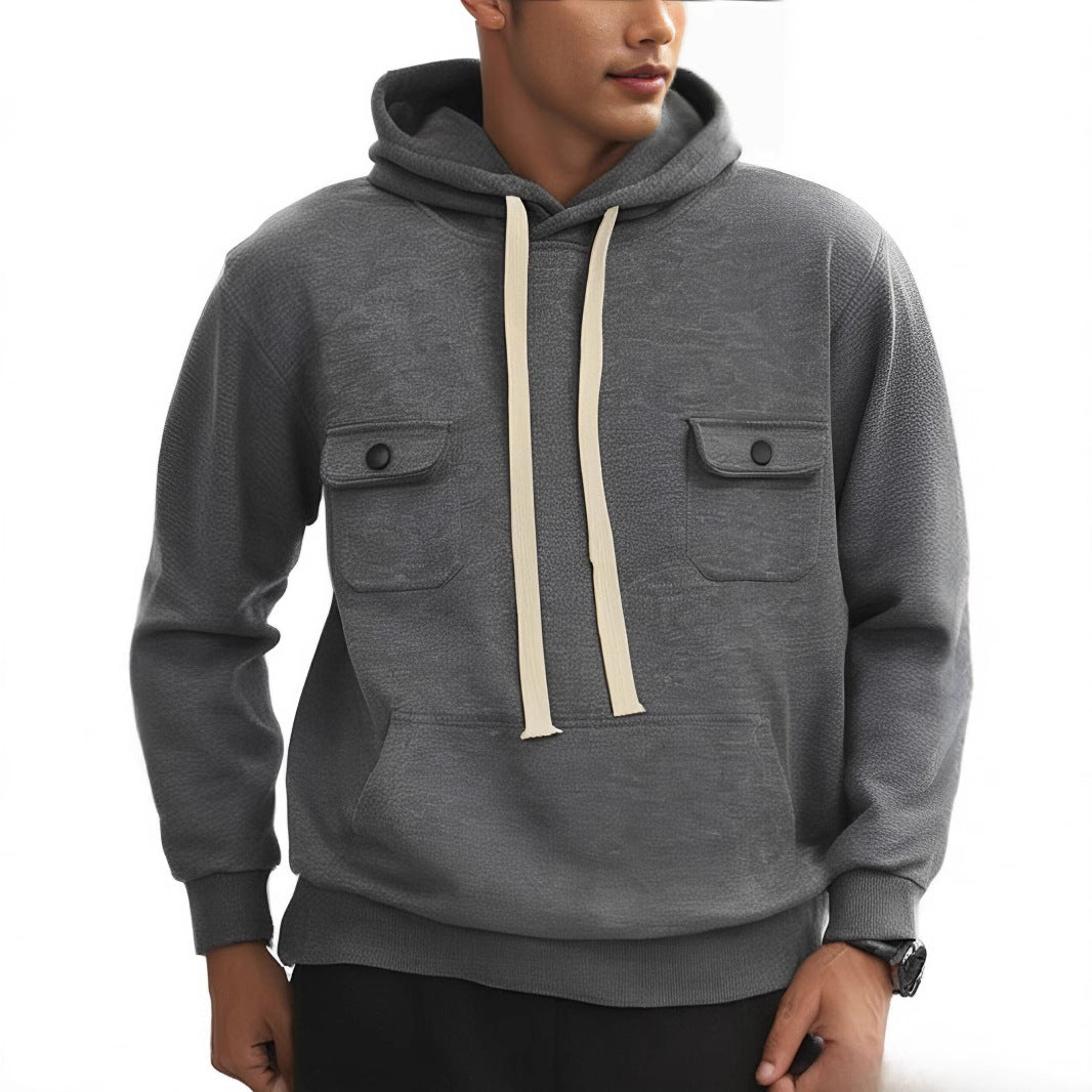 Herren Kapuzenpullover mit praktischen Taschen und modernem Design R&B
