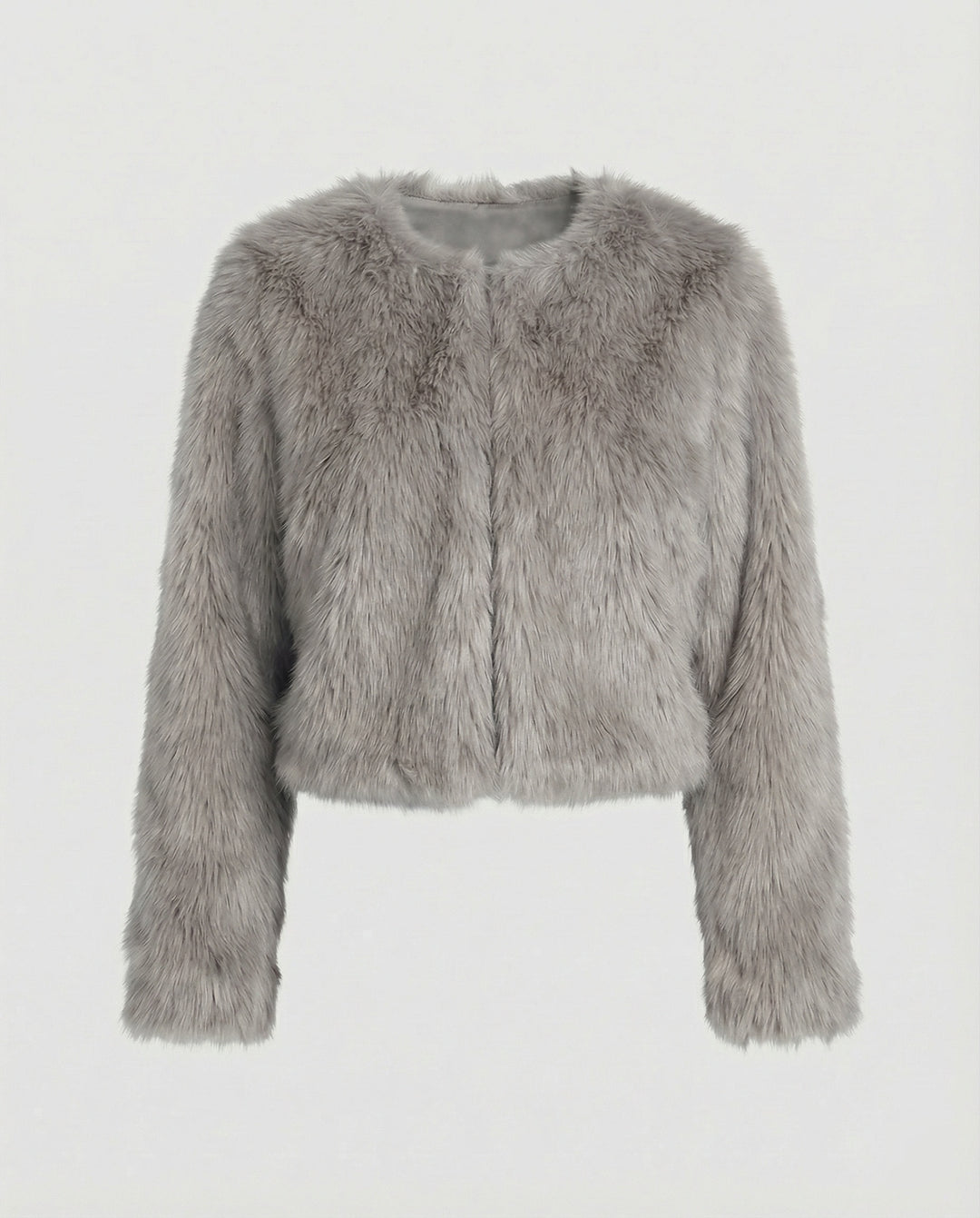 Damen Flauschige Kurzjacke R&B