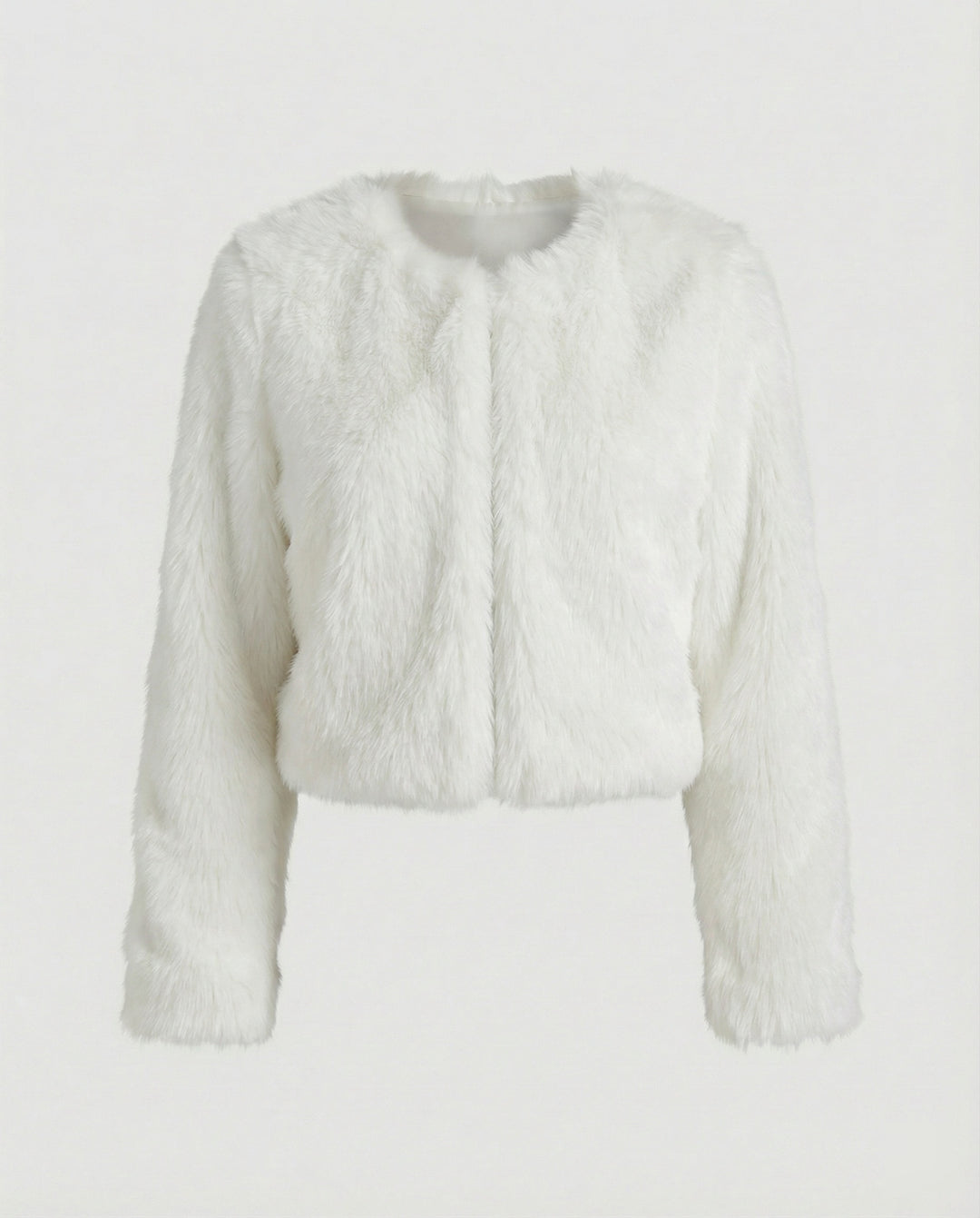 Damen Flauschige Kurzjacke R&B