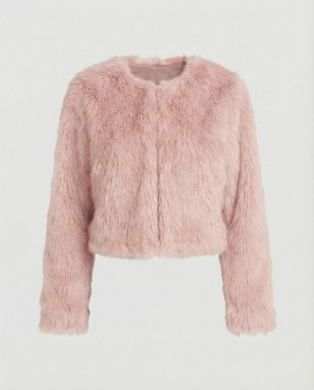 Damen Flauschige Kurzjacke R&B