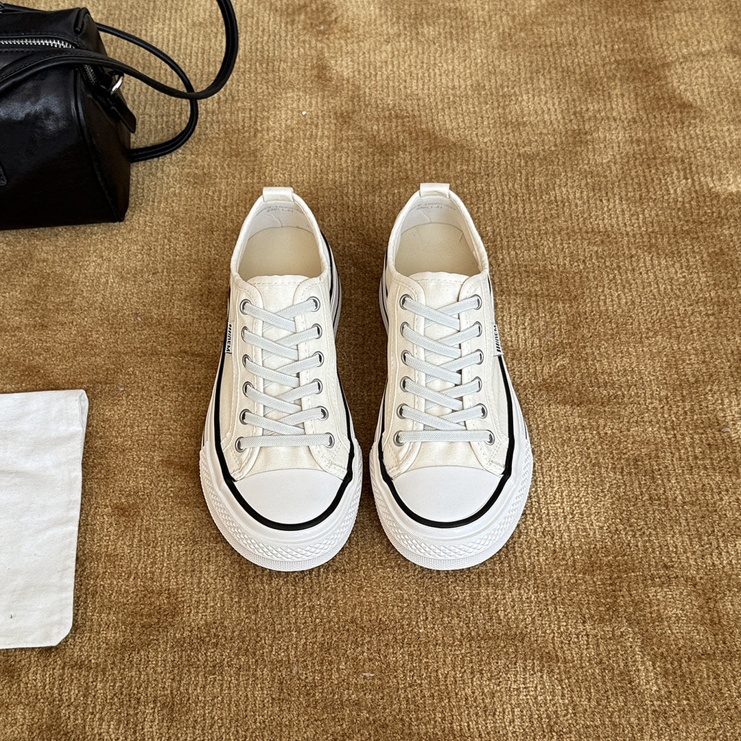 Damen Modische Sneakers im lässigen Stil mit auffälligen Schnürsenkeln R&B