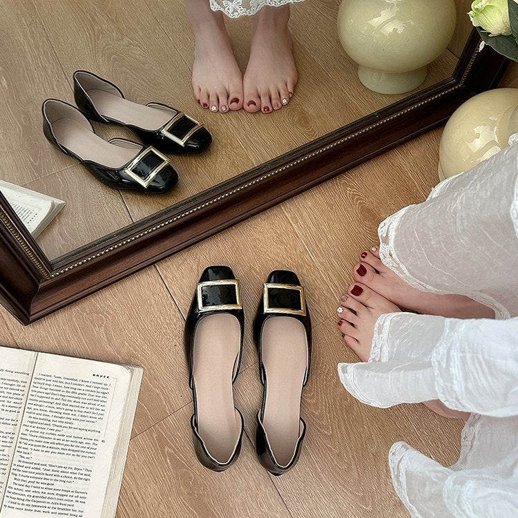 Damen Ballerinas mit elegantem Schnallendesign R&B