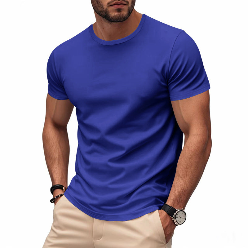 Herren nan leichtes Kurzarm-Funktionsshirt mit Rundhalsausschnitt schnelltrocknendem Stretchgewebe und flachen Nähten R&B