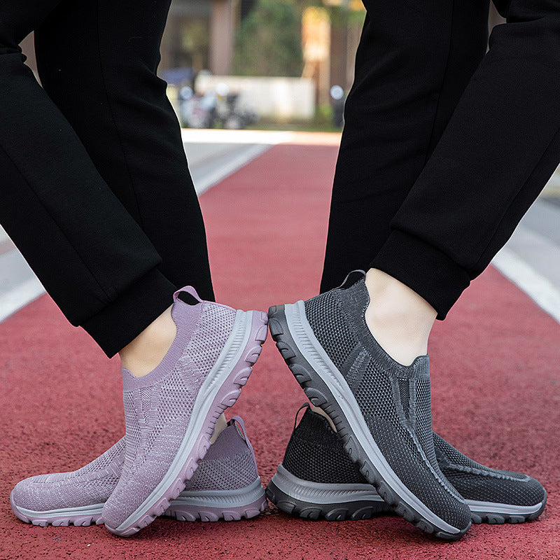 Damen Freizeit-Sneaker mit atmungsaktivem Mesh-Obermaterial und flexiblem Sohlenkomfort R&B