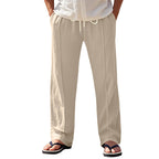 Herren Luftige Strandhose mit verstellbarem Kordelzug und seitlichen Taschen R&B