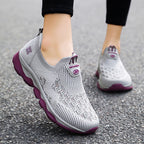 Damen Atmungsaktive Slip-On Spazier-Sneaker mit flexibler Sohle R&B