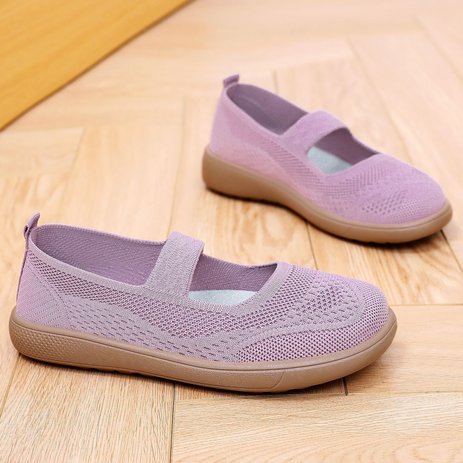 Damen Bequeme und elegante Ballerinas mit elastischem Riemen R&B