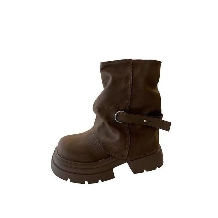 Damen Winterstiefel mit modischem Design und robuster Sohle R&B