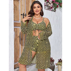 Damen Bikini-Set mit innovativem Wickeldesign und modischen Musterdetails R&B